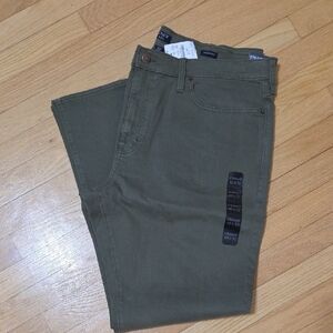 J. Crew Olive Green Denim